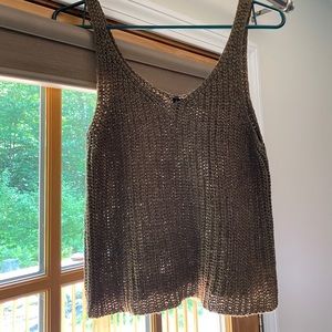Crochet crop tank